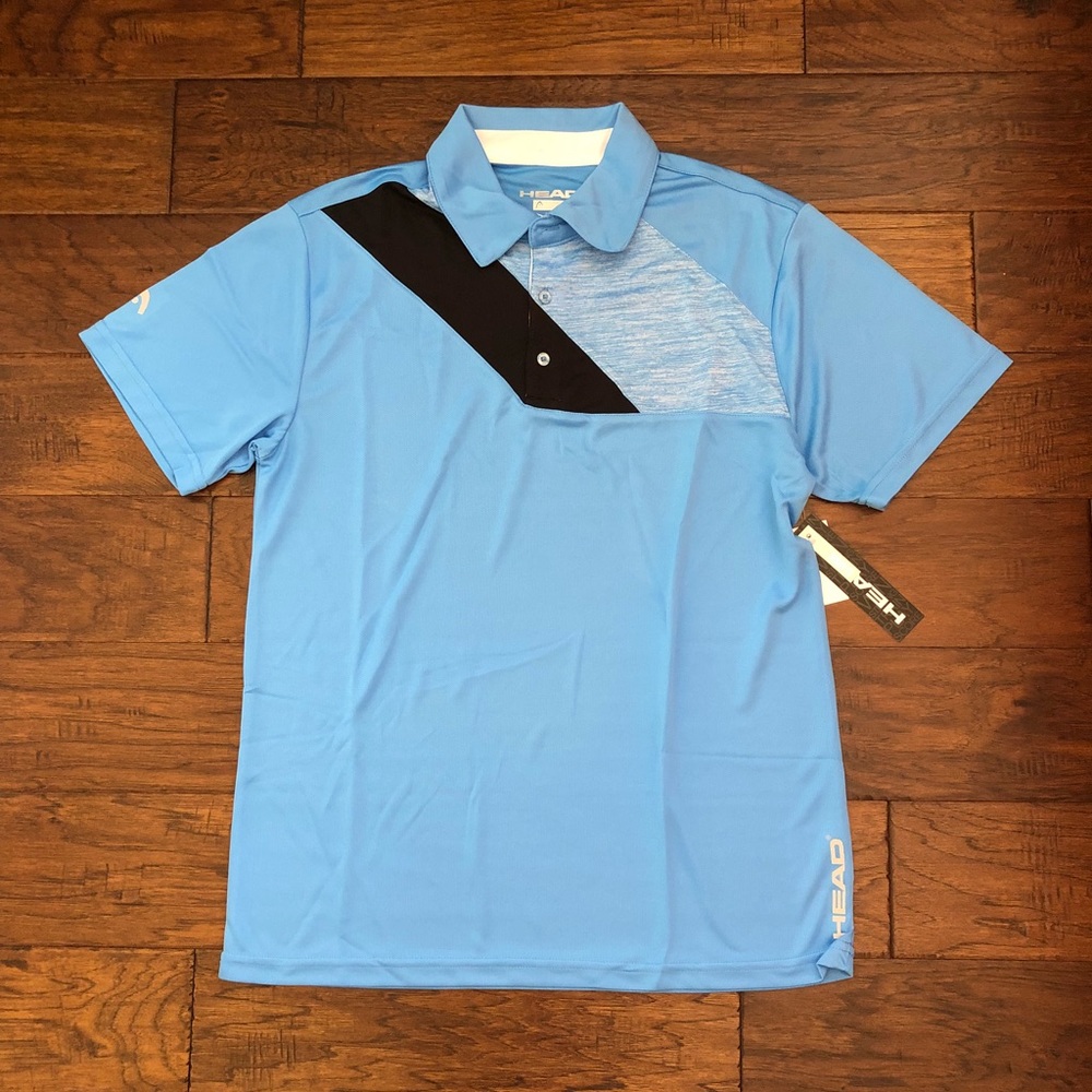 Men’s blue polo